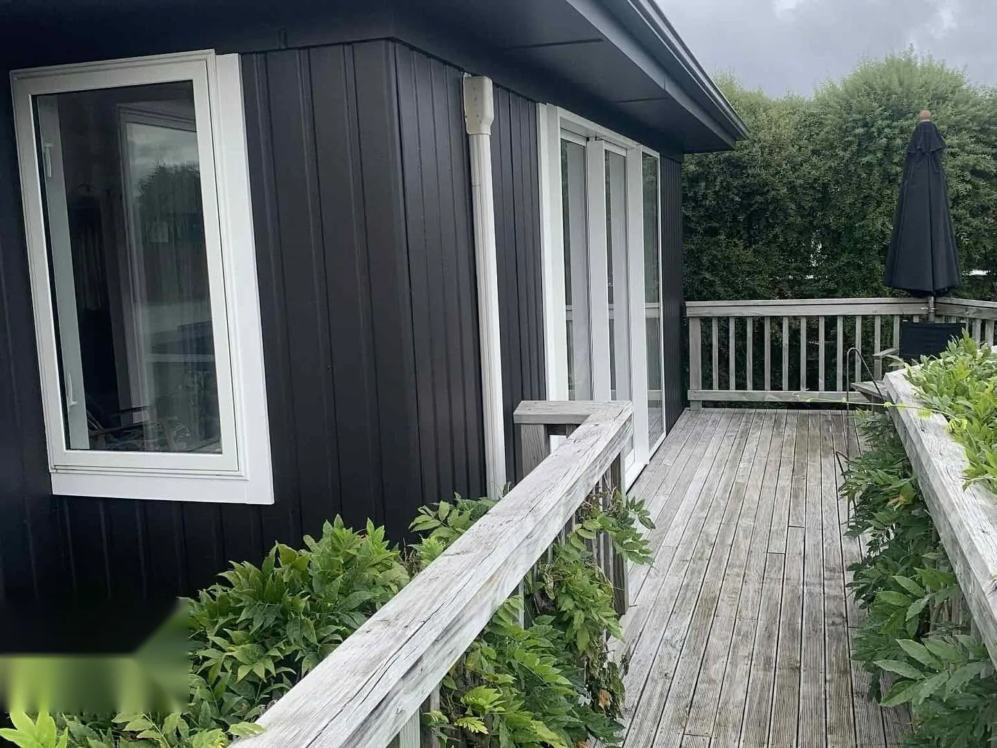 Deck repaint with outdoor living area - after
