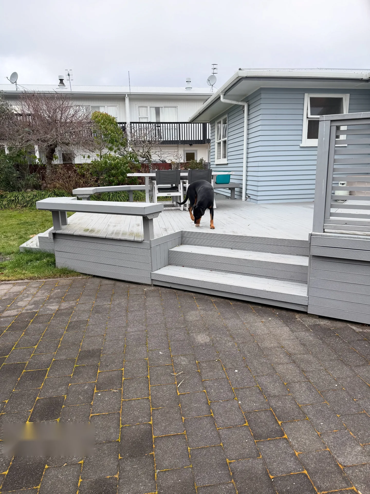 Deck repaint - before