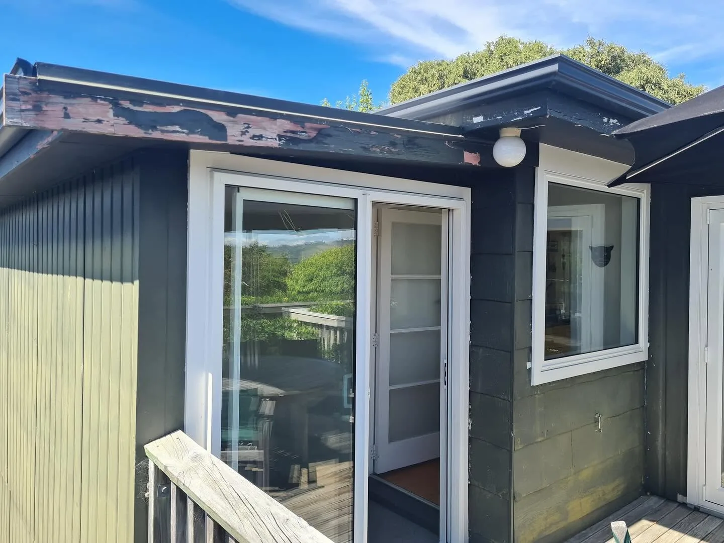 Exterior and deck repaint - before