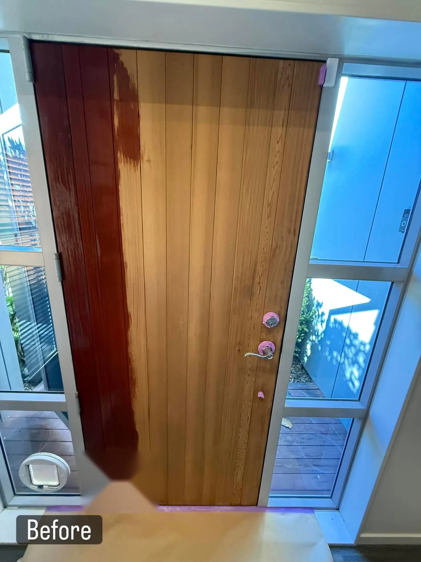 Front door repaint - before
