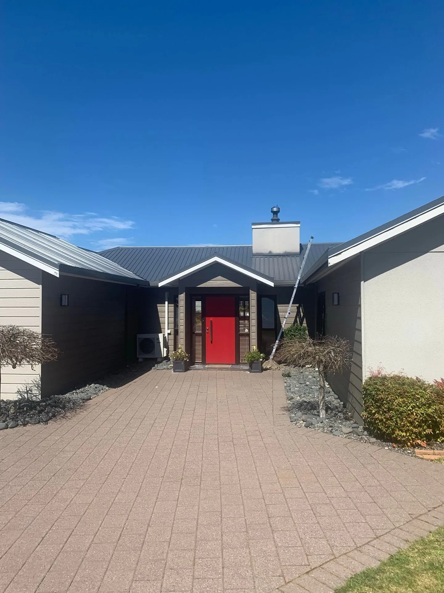 Exterior repaint, new front door